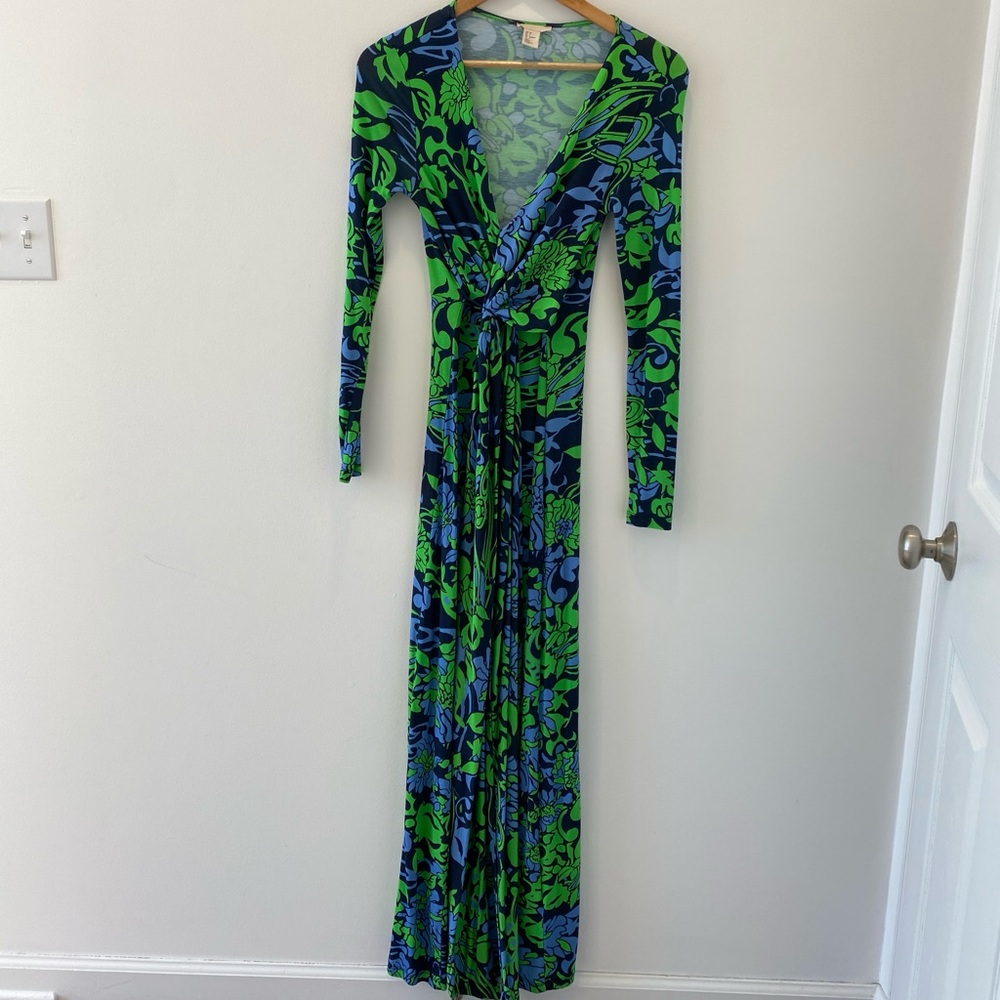 H & M Green Maxi size 4